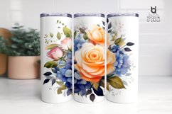 Watercolor Flowers Tumbler Sublimation Bundle Product Image 7