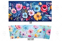 Boho Tumbler Wrap, 40 oz tumbler wrap, Watercolor Flower Tumbler Wrap, Watercolor Flower Png