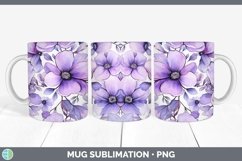 GorgeousWatercolor Flowers Mug Wrap design.