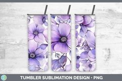 GorgeousWatercolor Flowers Tumbler design.