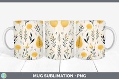 GorgeousWatercolor Flowers Mug Wrap design.