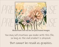 Watercolor Wildflowers Tapered and Straight Skinny Tumbler Product Image 3