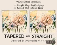 Watercolor Wildflowers Tapered and Straight Skinny Tumbler Product Image 2