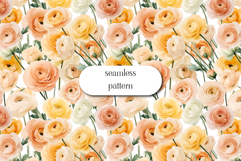 Wildflowers Digital Paper , Flowers Scrapbook, Meadow paper Product Image 1