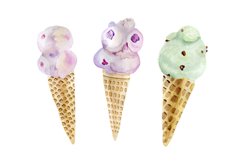 watercolor, ice, cold, food, cone, illustration, sweet, background, candy, milk, meal, ice-cream, brown, fresh, vintage, vanilla, sweden, stroke, strawberry, south, tasty, yellow, classic, sea, creamy, creme, dessert, frosty, isolated, product, jam, sugar