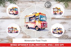 Wind Spinner Watercolor Food Truck Product Image 1