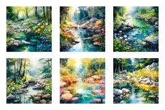 Watercolor Forest Backgrounds