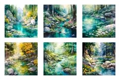 Watercolor Forest Backgrounds