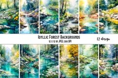 Watercolor Forest Backgrounds