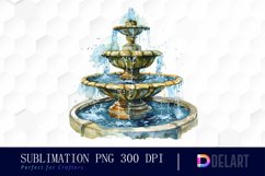 Fountain Sublimation PNG Clipart Product Image 1