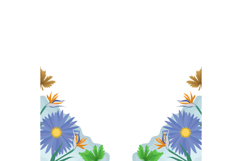 Watercolor frame decoration element frame graphic Product Image 1