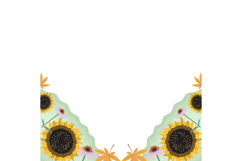 Watercolor frame decoration element frame isolated Product Image 1