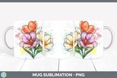 GorgeousWatercolor Mug Wrap design.