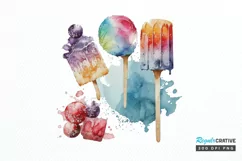 Watercolor Frozen Sweet PNG Clipart Product Image 1