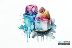 Watercolor Frozen Sweet PNG Clipart Product Image 1