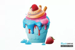 Watercolor Frozen Sweet PNG Clipart Product Image 1