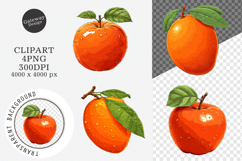 Watercolor Fruit Clipart, Watercolor Fruit PNG Product Image 1