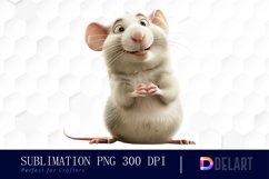 Funny Cute Rat Graphics Clipart Product Image 1