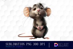 Funny Cute Rat Design Clipart Product Image 1