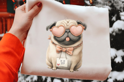 Watercolor Funny Dogs Clipart, 4 Animal Sublimation Design Product Image 2