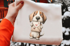 Watercolor Funny Dogs Clipart, 4 Animal Sublimation Design Product Image 2