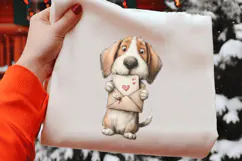 Watercolor Funny Dogs Clipart, 4 Animal Sublimation Design Product Image 2