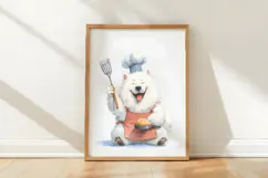 Watercolor Funny Dogs Clipart, 4 Animal Sublimation Design Product Image 3