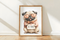 Watercolor Funny Dogs Clipart, 4 Animal Sublimation Design Product Image 3