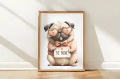 Watercolor Funny Dogs Clipart, 4 Animal Sublimation Design Product Image 3