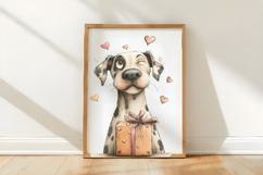 Watercolor Funny Dogs Clipart, 4 Animal Sublimation Design Product Image 3