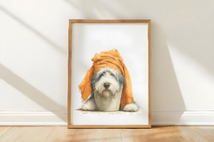 Watercolor Funny Dogs Clipart, 4 Animal Sublimation Design Product Image 3