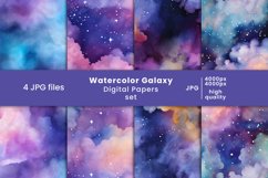 watercolor, galaxy, sky, blue background, watercolor patterns, watercolor digital papers, tumbler, 