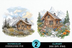 Watercolor Garden Lawns Clipart Bundle Product Image 4