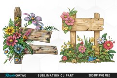 Watercolor Garden Signs Exquisite Clipart Product Image 1