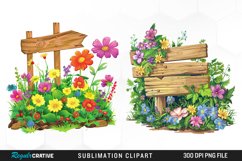 Watercolor Garden Signs Exquisite Clipart Product Image 1