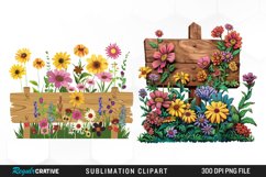 Watercolor Garden Signs Clipart Product Image 1