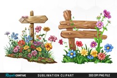 Watercolor Garden Signs Exquisite Clipart Product Image 1