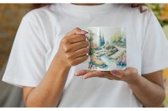 Watercolor Gardens and flowers | Mug sublimation design Product Image 6