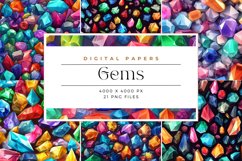 21 Watercolor Gems Background Product Image 1