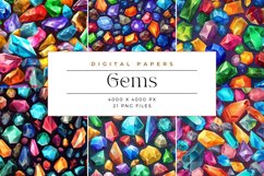 21 Watercolor Gems Background Product Image 3