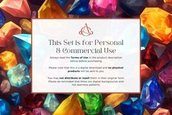 21 Watercolor Gems Background Product Image 5