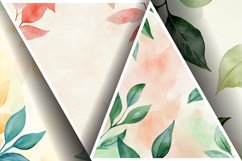 Watercolor Gentle Leaves Digital Paper, Leaf Texture Pattren Product Image 3