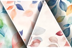 Watercolor Gentle Leaves Digital Paper, Leaf Texture Pattren Product Image 3