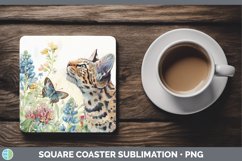 GorgeousWatercolor Square Coaster design.