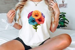 Watercolor Gerbera Flowers Clipart Bundle Product Image 3