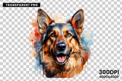 watercolor german shepherd clipart, german shepherd png, dog clipart watercolor, german shepherd sublimation, police dog digital art, german shepherd printable png, pet lover sublimation, cute german shepherd art, german shepherd digital clipart, loyal do
