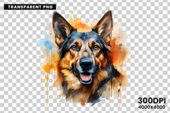 watercolor german shepherd clipart, german shepherd png, dog clipart watercolor, german shepherd sublimation, police dog digital art, german shepherd printable png, pet lover sublimation, cute german shepherd art, german shepherd digital clipart, loyal do