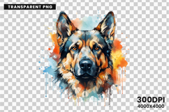 watercolor german shepherd clipart, german shepherd png, dog clipart watercolor, german shepherd sublimation, police dog digital art, german shepherd printable png, pet lover sublimation, cute german shepherd art, german shepherd digital clipart, loyal do