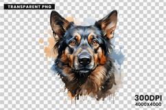 watercolor german shepherd clipart, german shepherd png, dog clipart watercolor, german shepherd sublimation, police dog digital art, german shepherd printable png, pet lover sublimation, cute german shepherd art, german shepherd digital clipart, loyal do