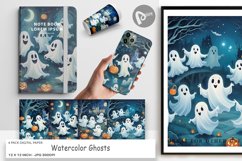Digital Paper Watercolor Ghosts Product Image 1